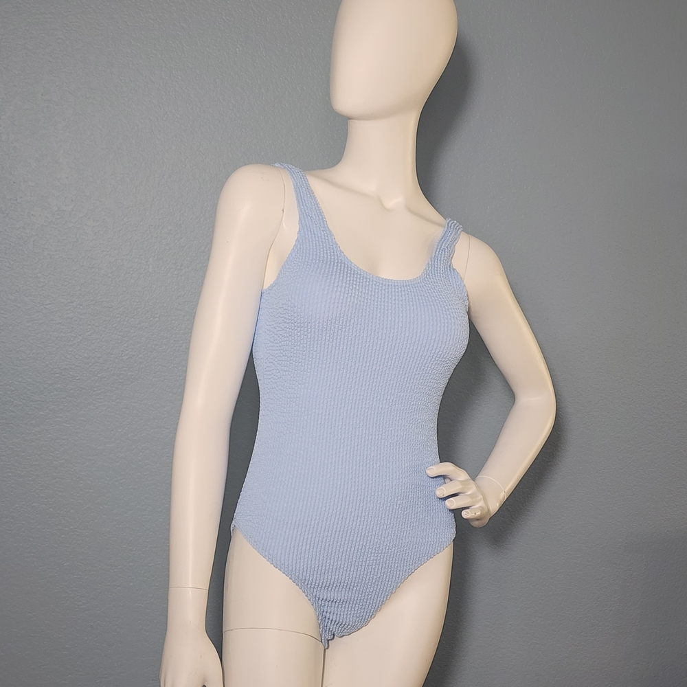 Light Blue Women's One Piece Swimsuit